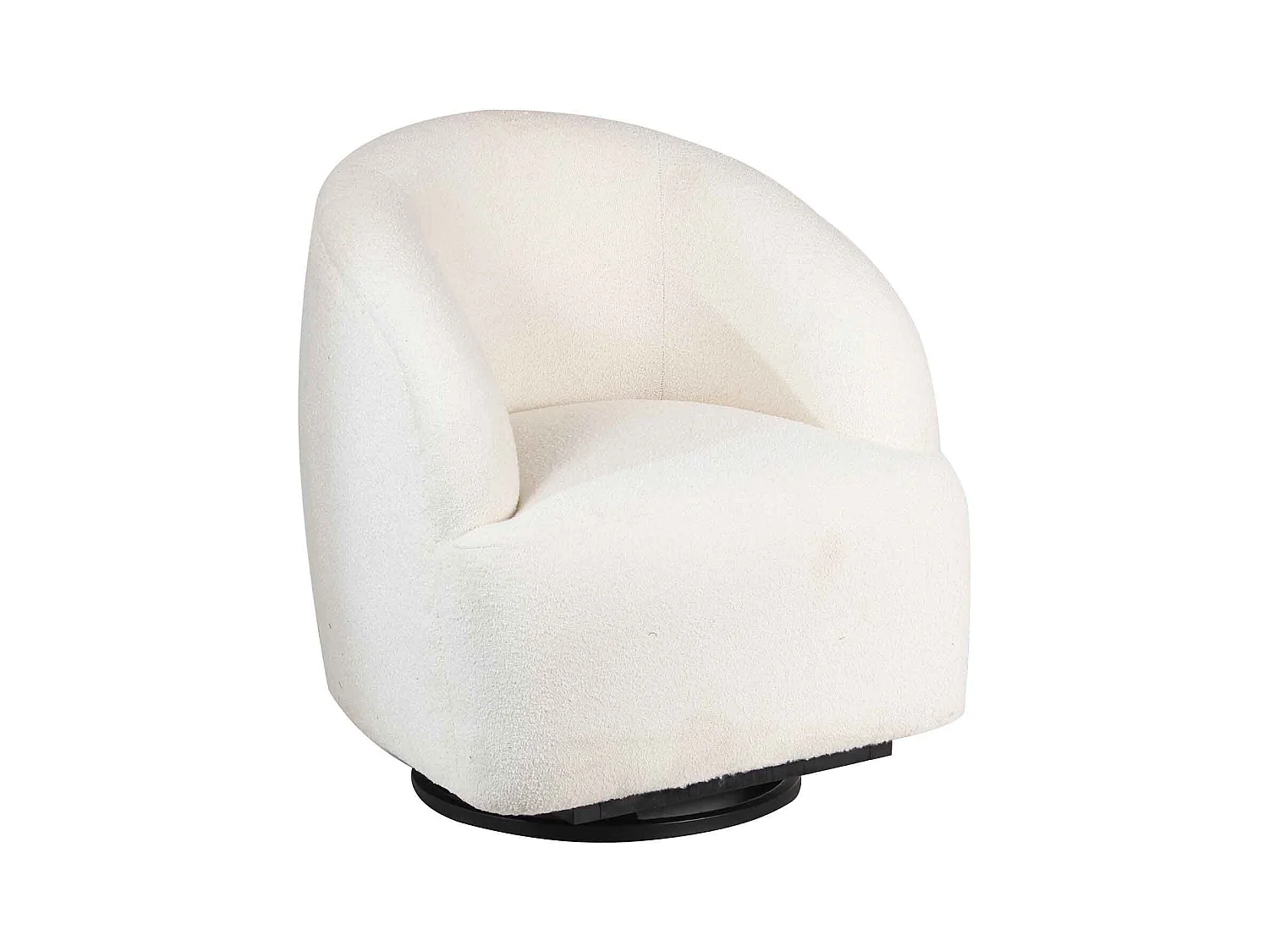 Fauteuil pivotant blanc Gubi | Offre M&M