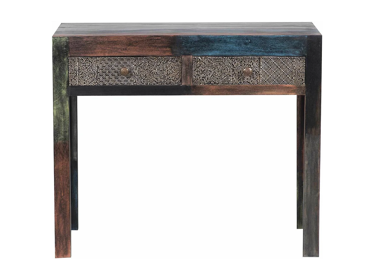 Console sculptée multicolore | Manguier Pushkar