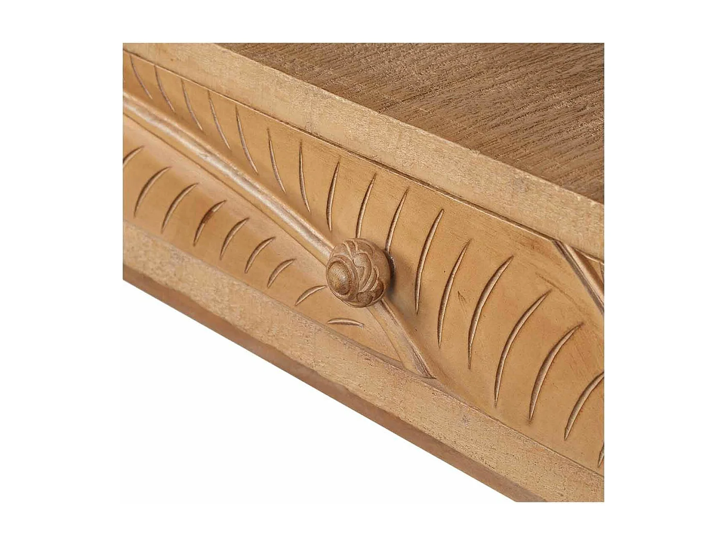 Console sculptée 2 tiroirs | Manguier Floria