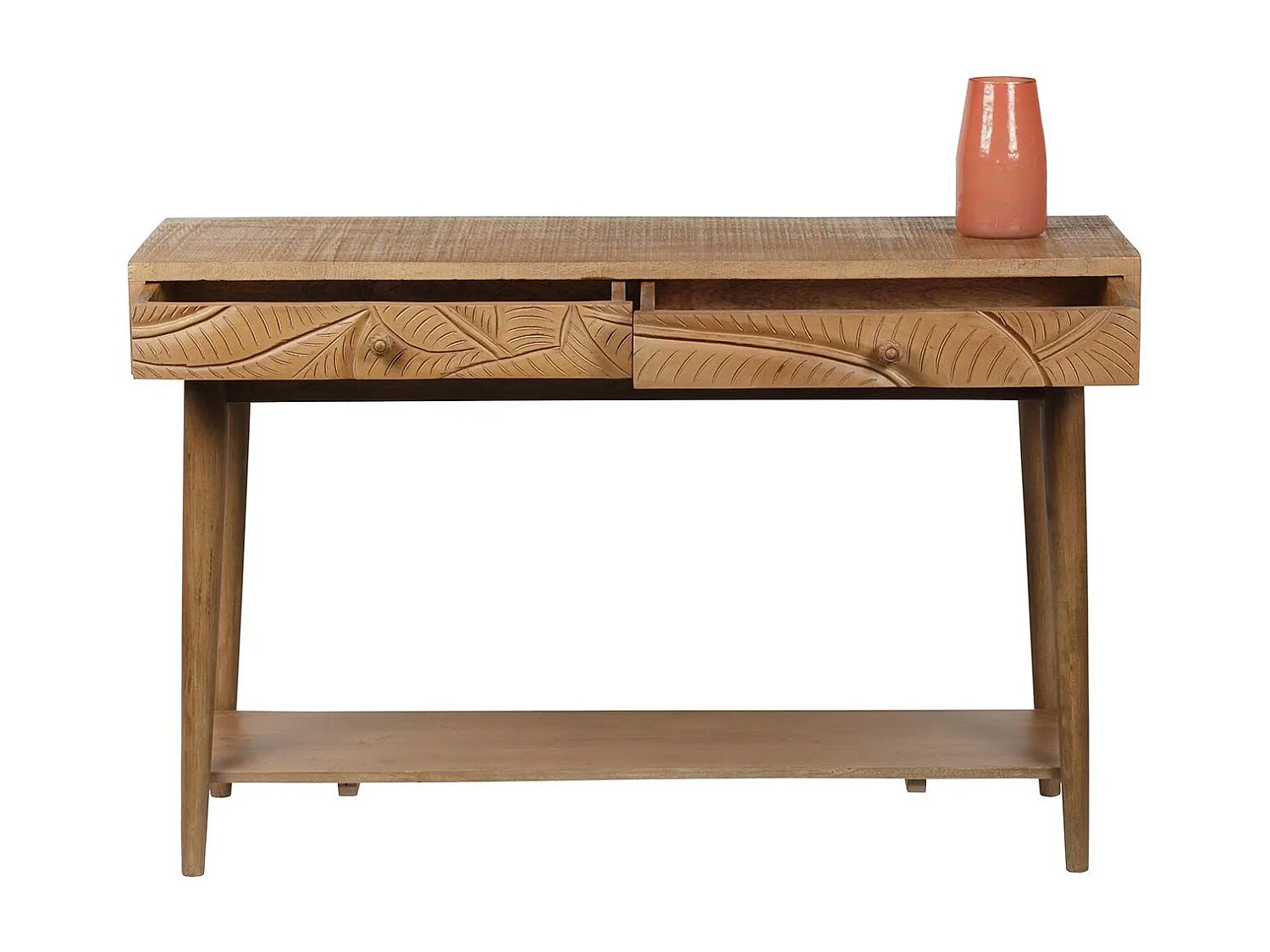 Console sculptée 2 tiroirs | Manguier Floria