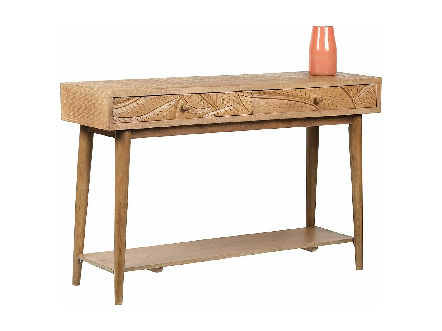Console sculptée 2 tiroirs | Manguier Floria