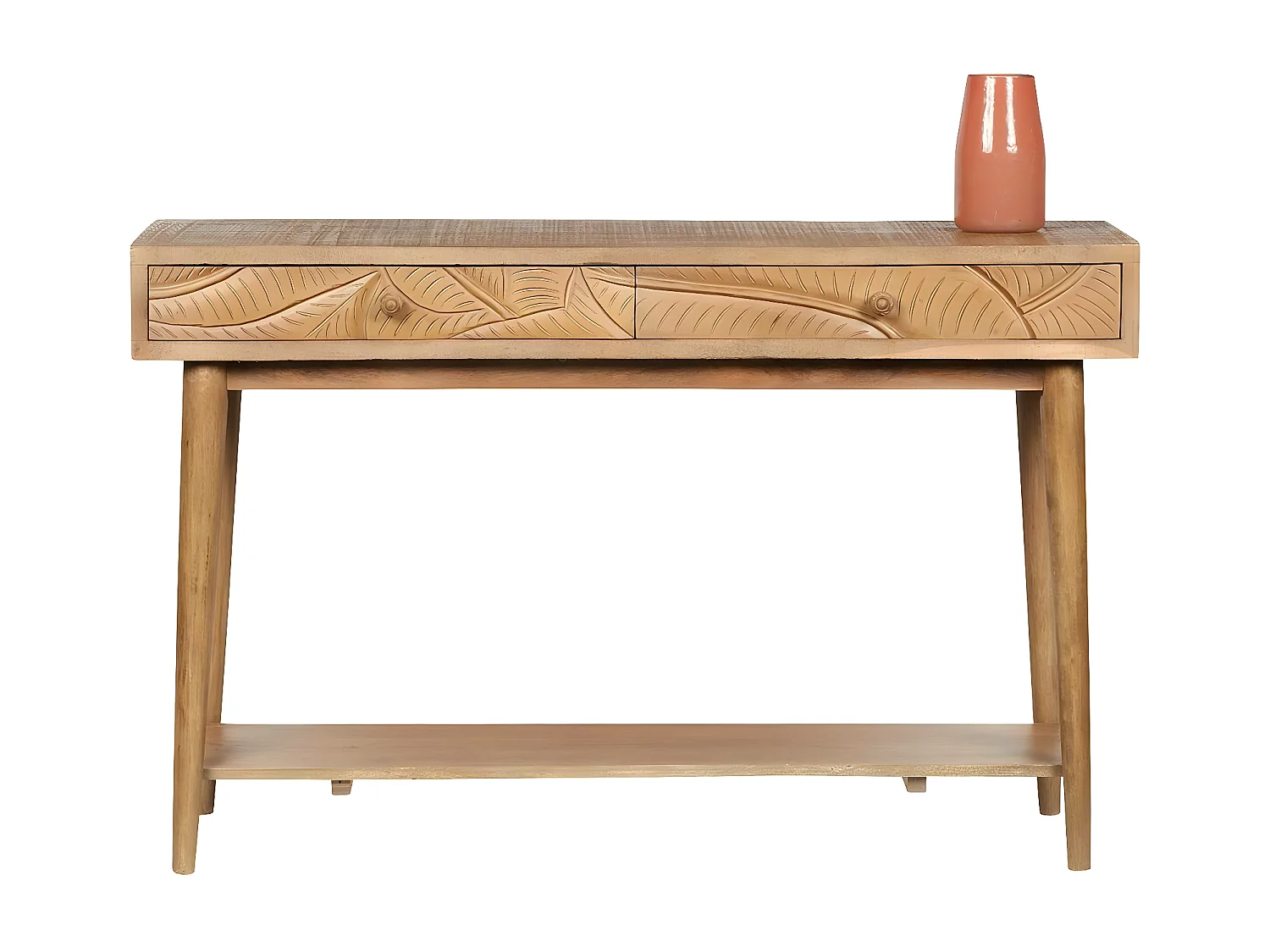 Console sculptée 2 tiroirs | Manguier Floria