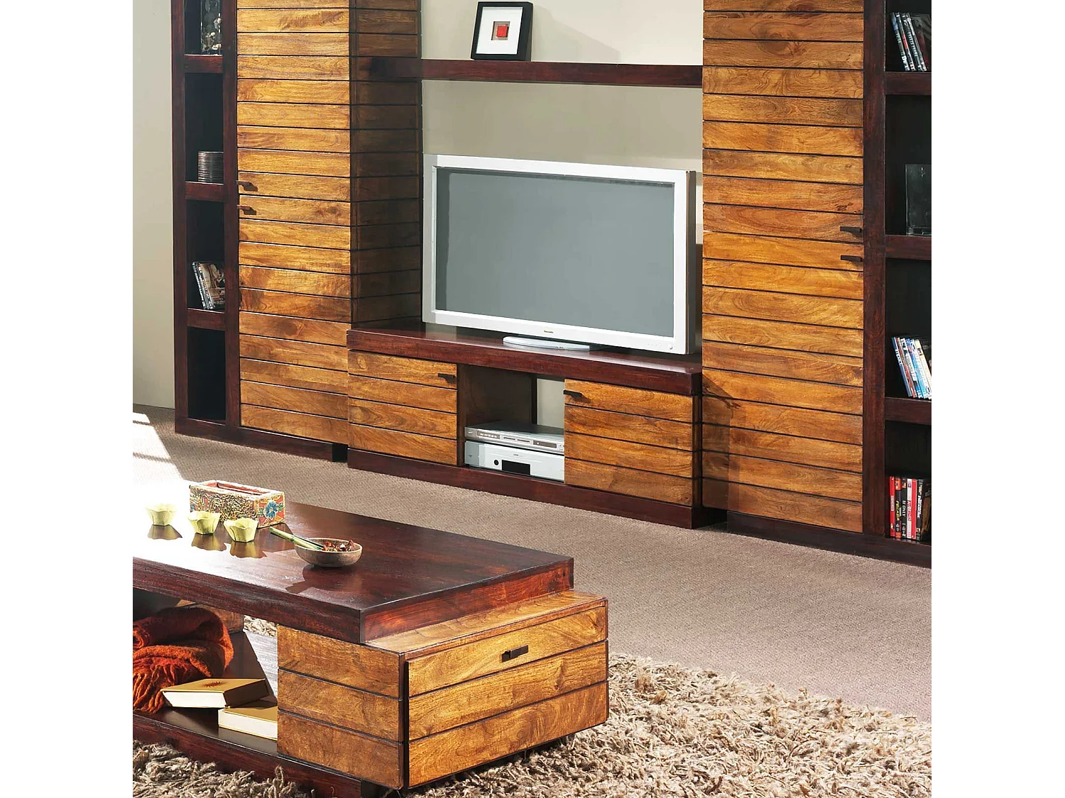 Meuble Tv bois bicolore | Manguier Herods