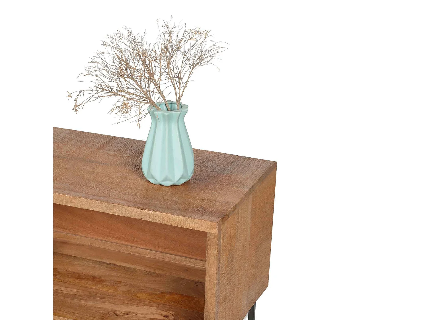 Meuble TV asymétrique 1 porte | Manguier Sculture