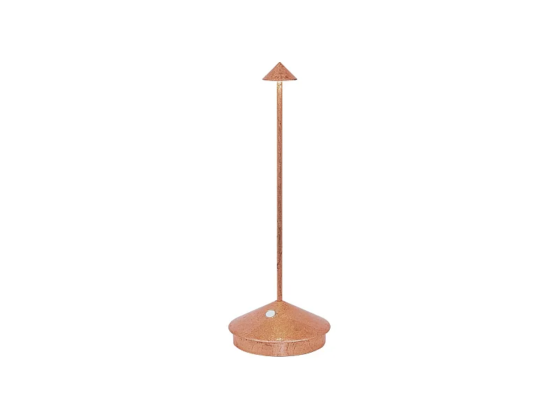 Pina Pro LED-Tischleuchte Copper Leaf wiederaufladbar und dimmbar kabellos Safran