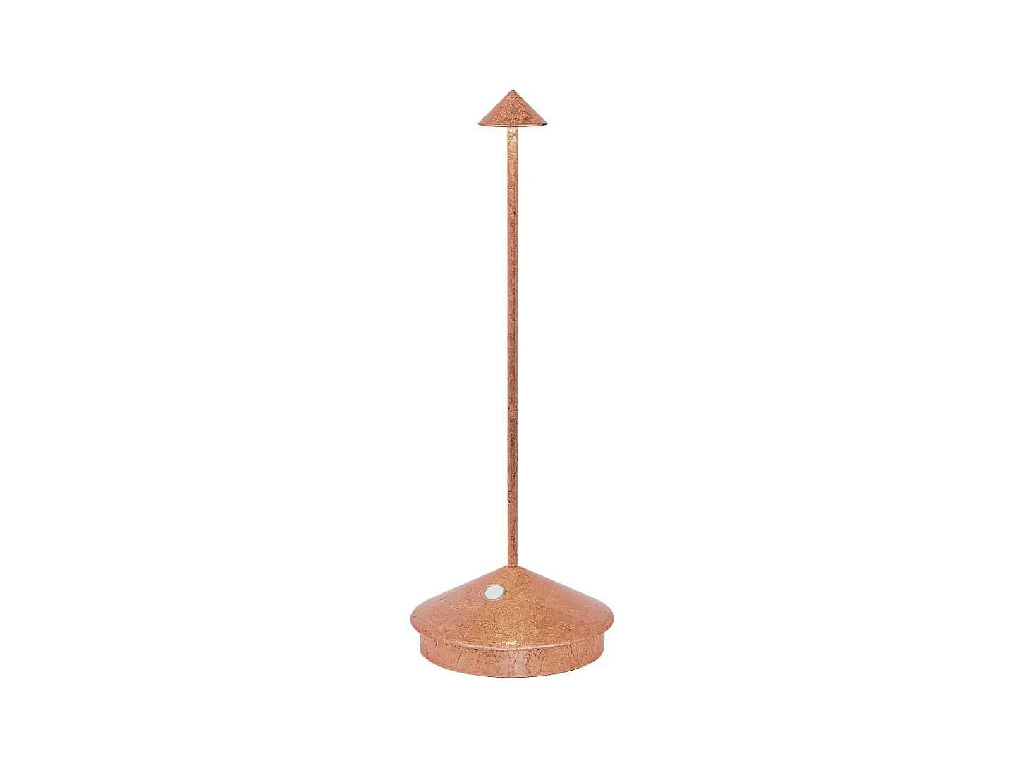 Lampe de table LED Pina Pro Feuille de cuivre rechargeable et dimmable sans fils Zafferano