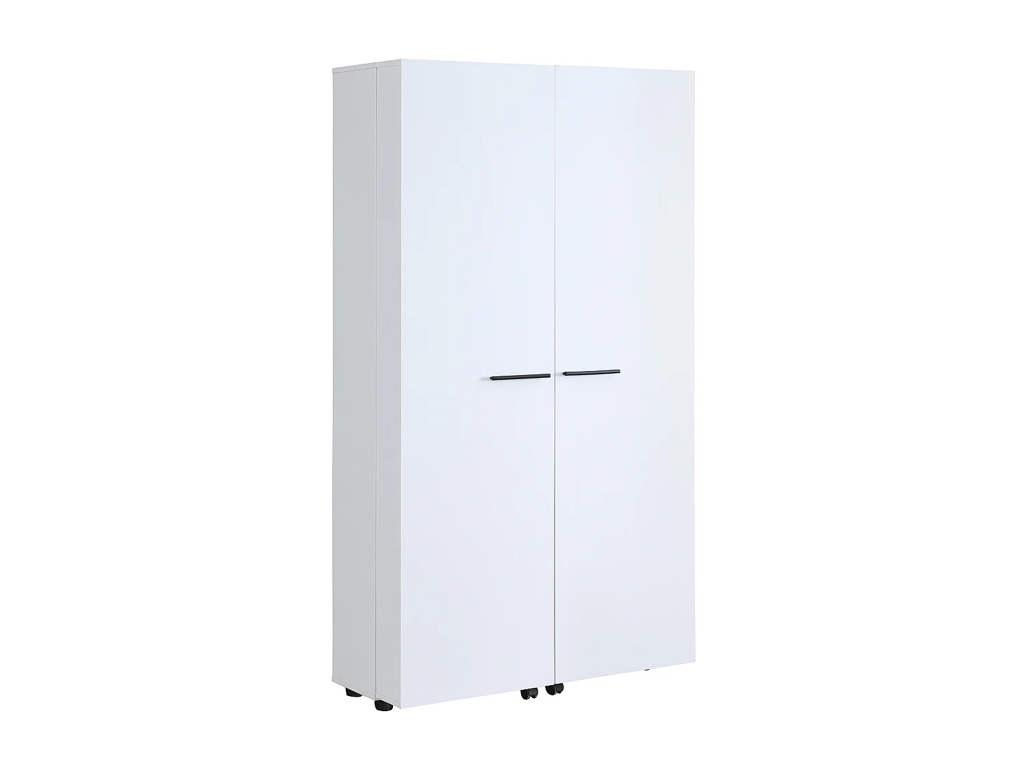 Schuhschrank mit 2 Türen - Weiß - CARLYA