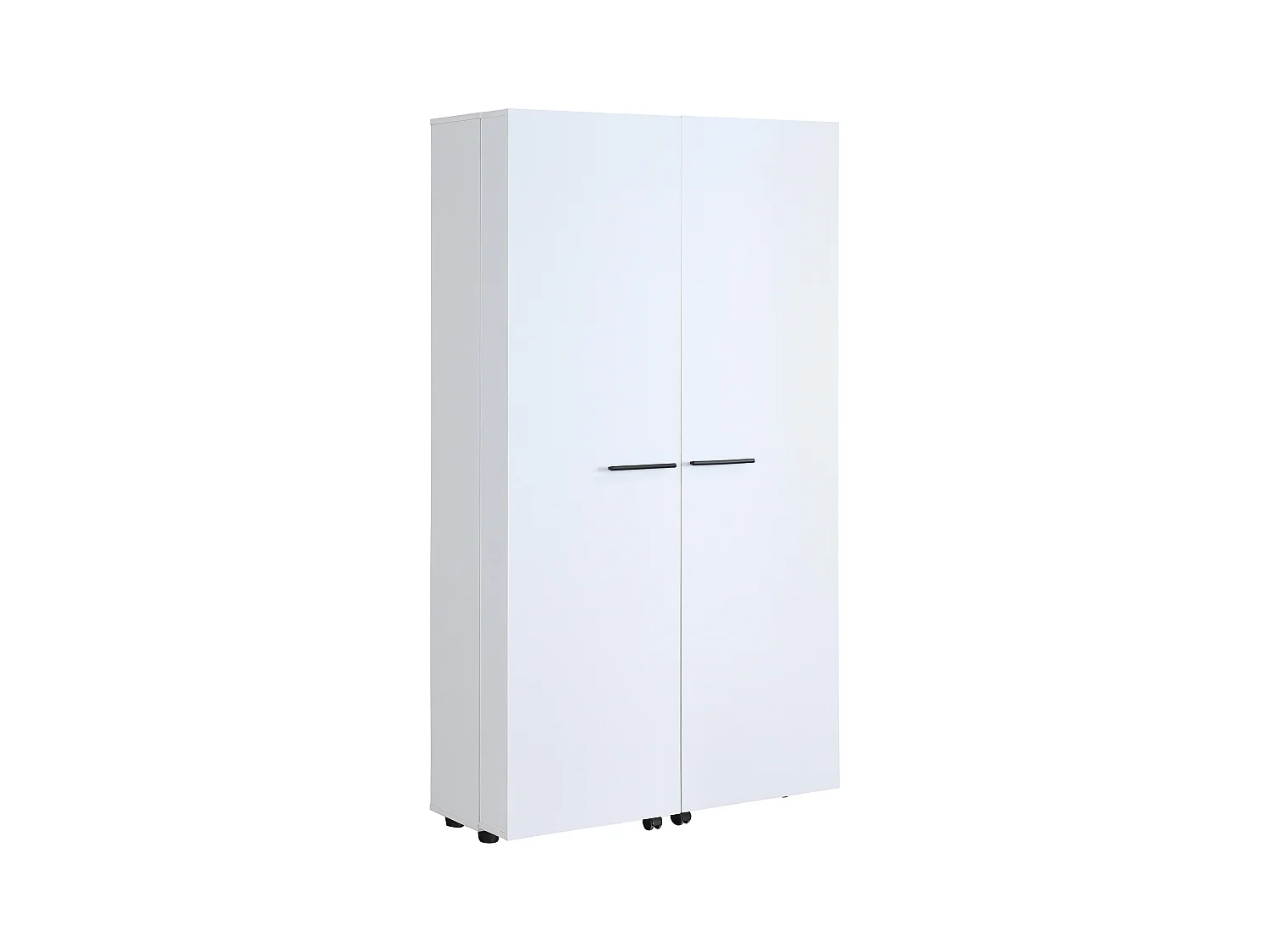 Mueble zapatero con 2 puertas - Blanco - CARLYA