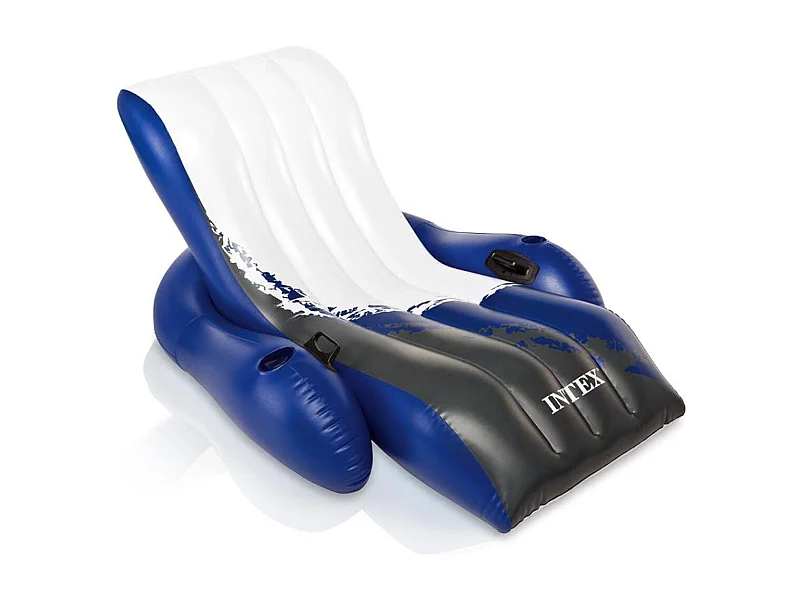 Chaise Longue Gonflable "Deluxe" Bleu