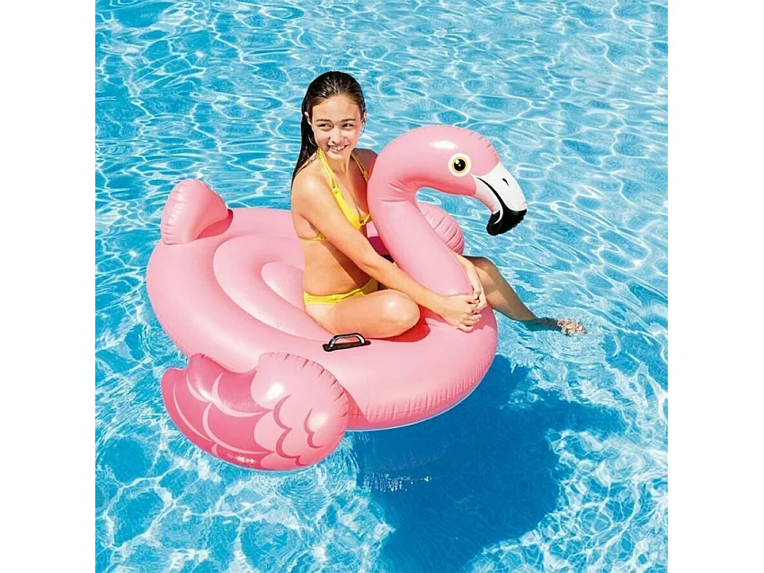 Colchoneta hinchable isla Flamingo Intex 218x211x136cm