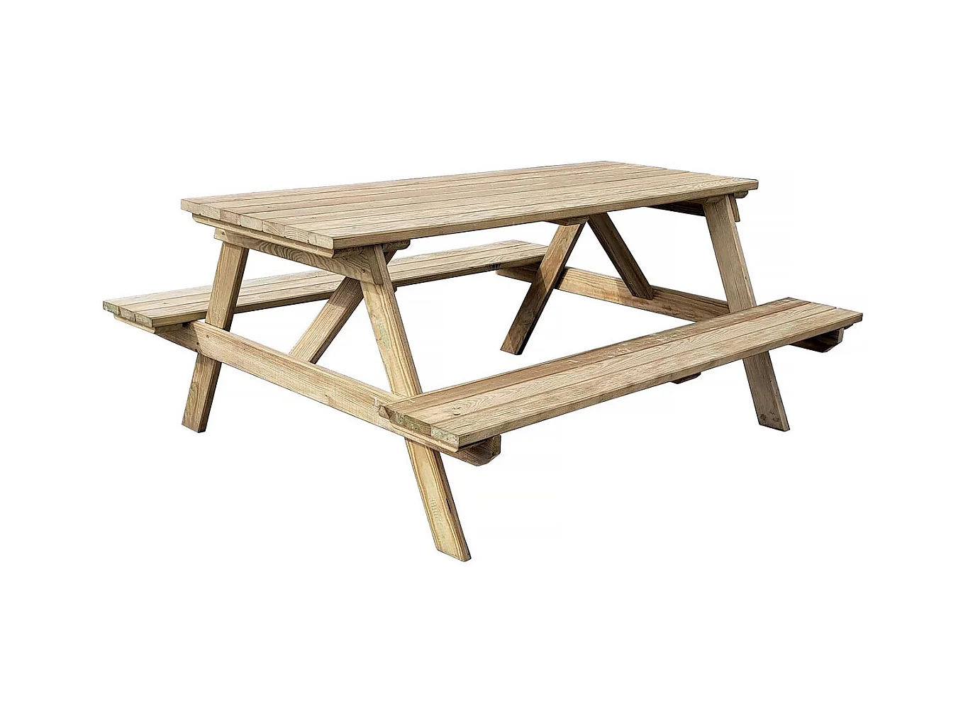 Picknicktafel "Gardenia" voor volwassenen van behandeld Europees hout - 6/8 personen - 180 x 150 x 75 cm