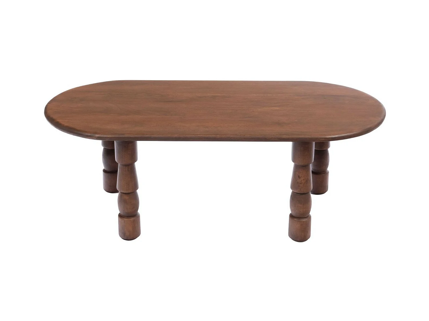 Table basse ovale en bois style ethnique L115 - RUNDU
