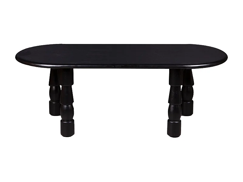 Table basse ovale en bois style ethnique L115 - RUNDU