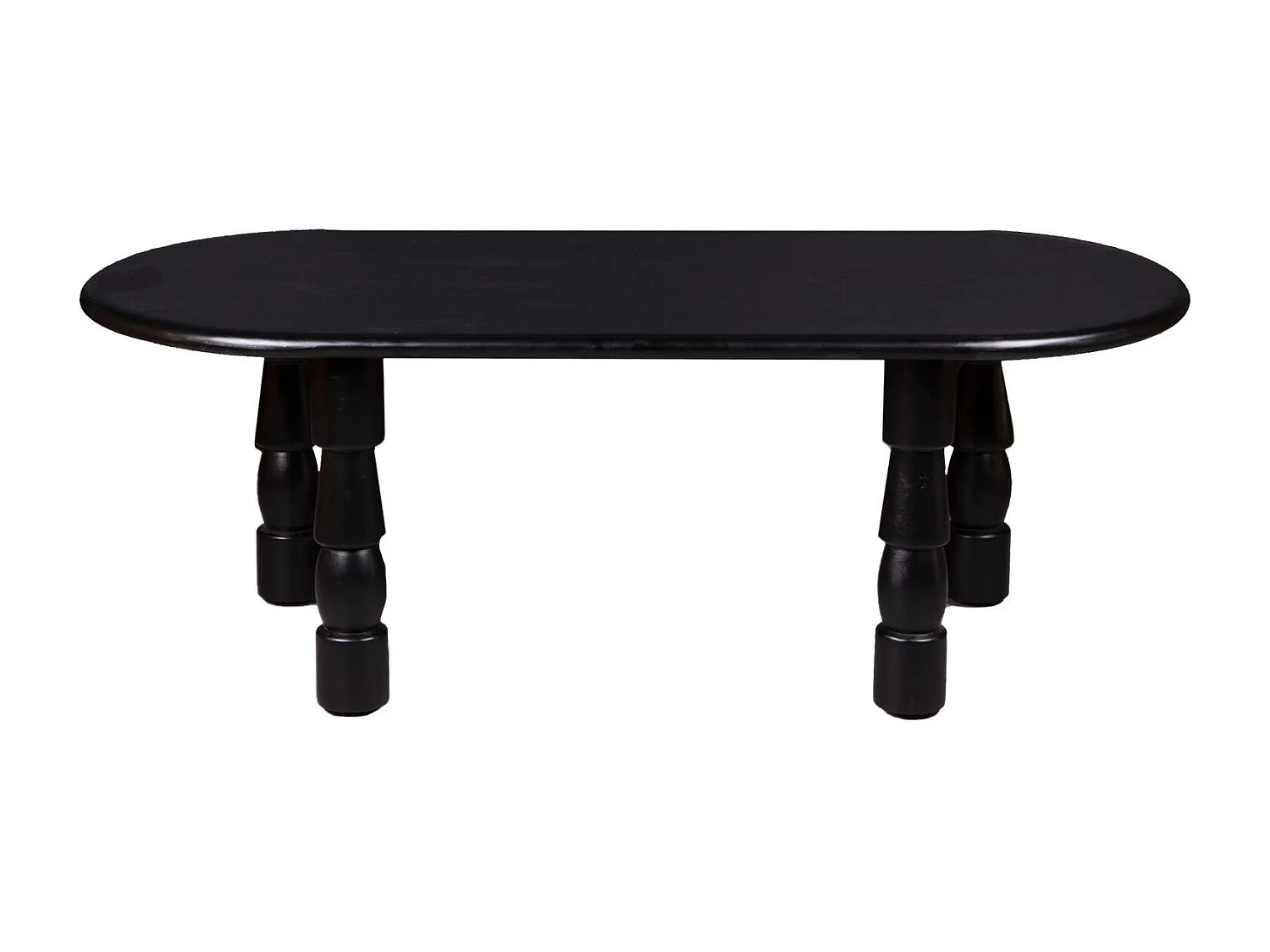 Table basse ovale en bois style ethnique L115 - RUNDU