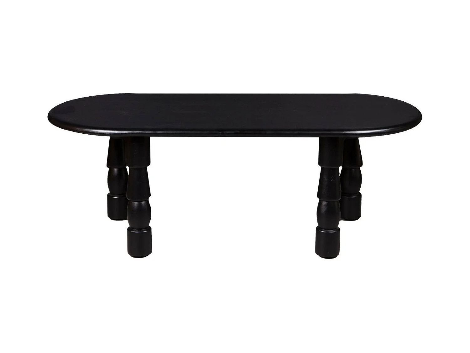 Table basse ovale en bois style ethnique L115 - RUNDU