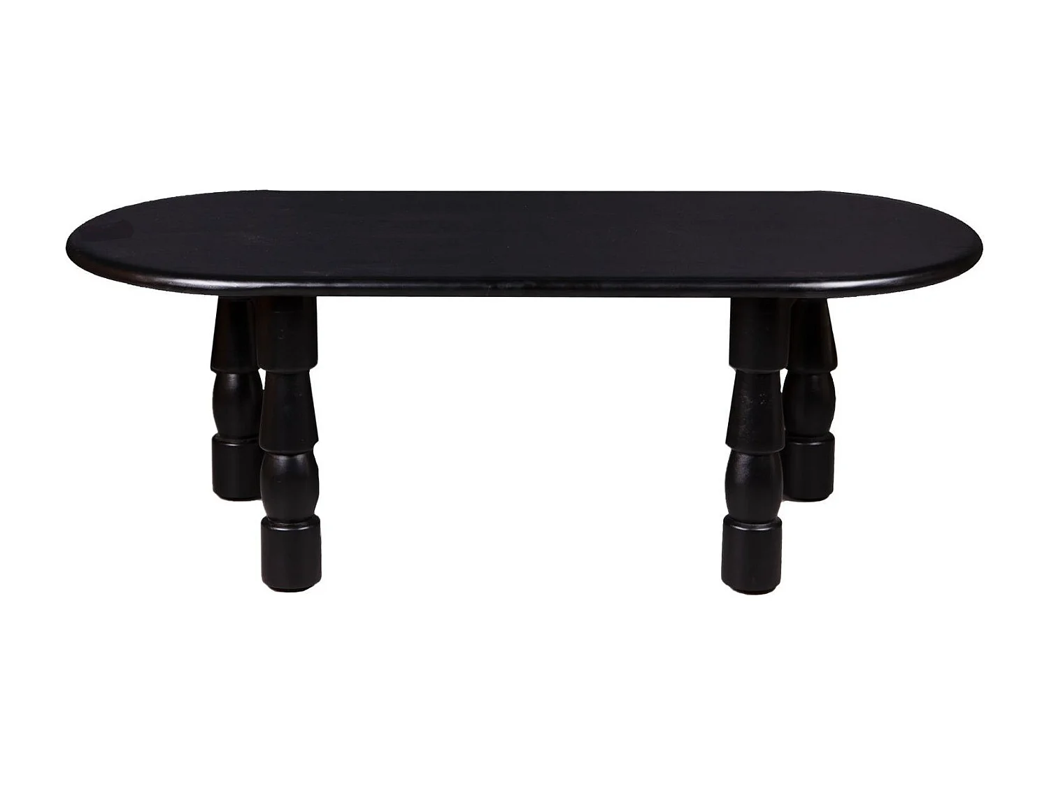 Table basse ovale en bois style ethnique L115 - RUNDU