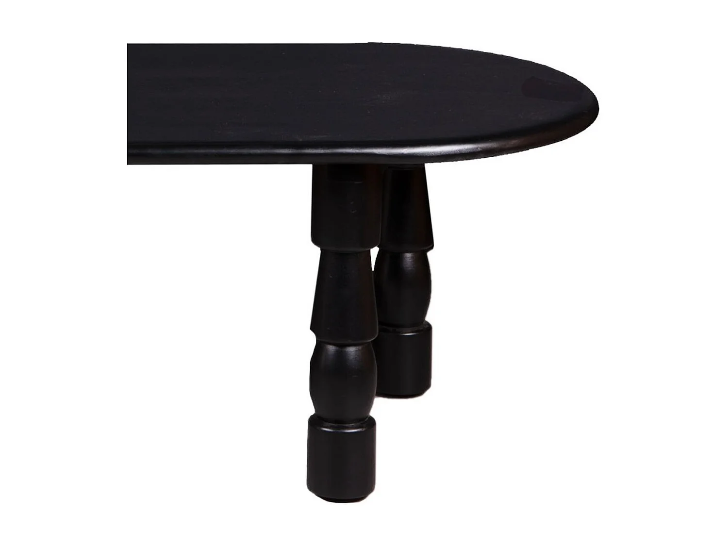 Table basse ovale en bois style ethnique L115 - RUNDU