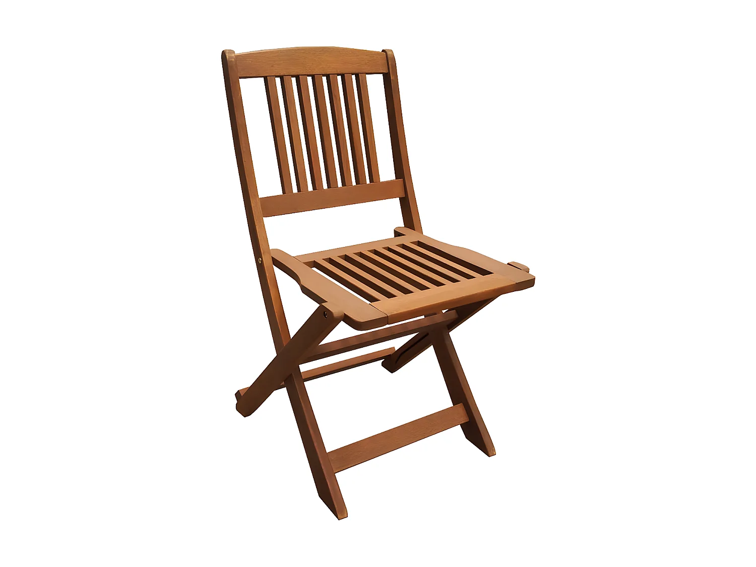 Opvouwbare tuinset van exotisch hout "Hongkong" - Tafel + 6 opvouwbare stoelen