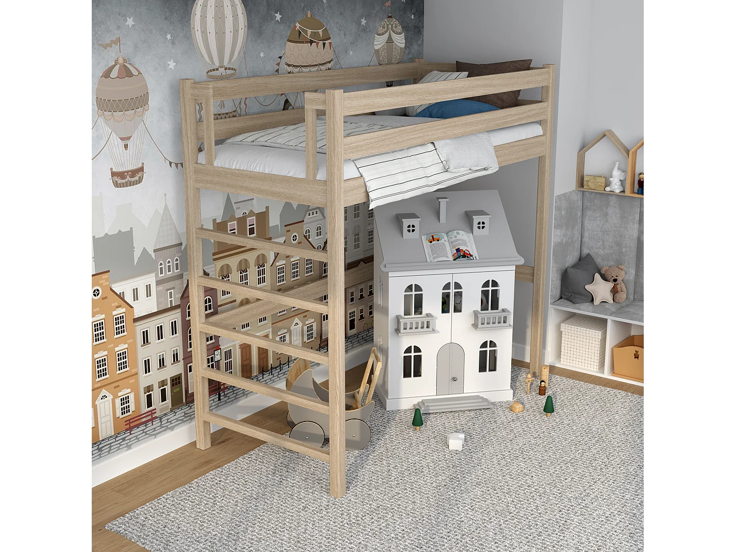 HOCHBETT N01 Sonoma Eiche 100x180