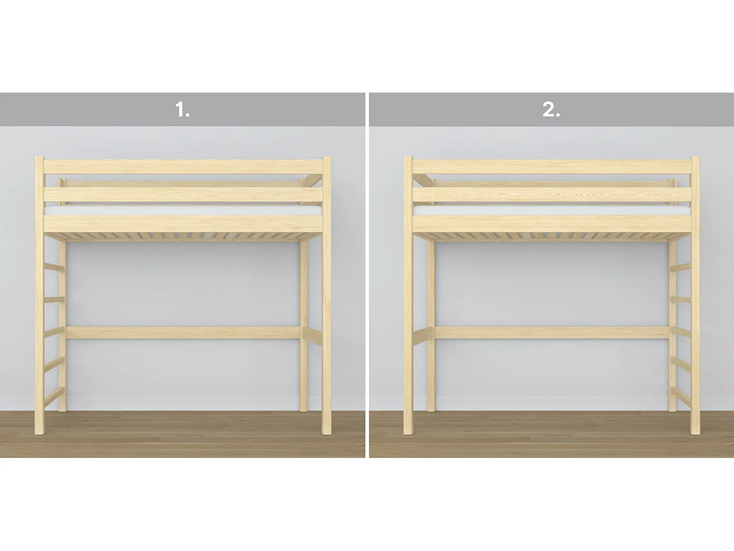 HOCHBETT N01 Klare Kiefer 90x200