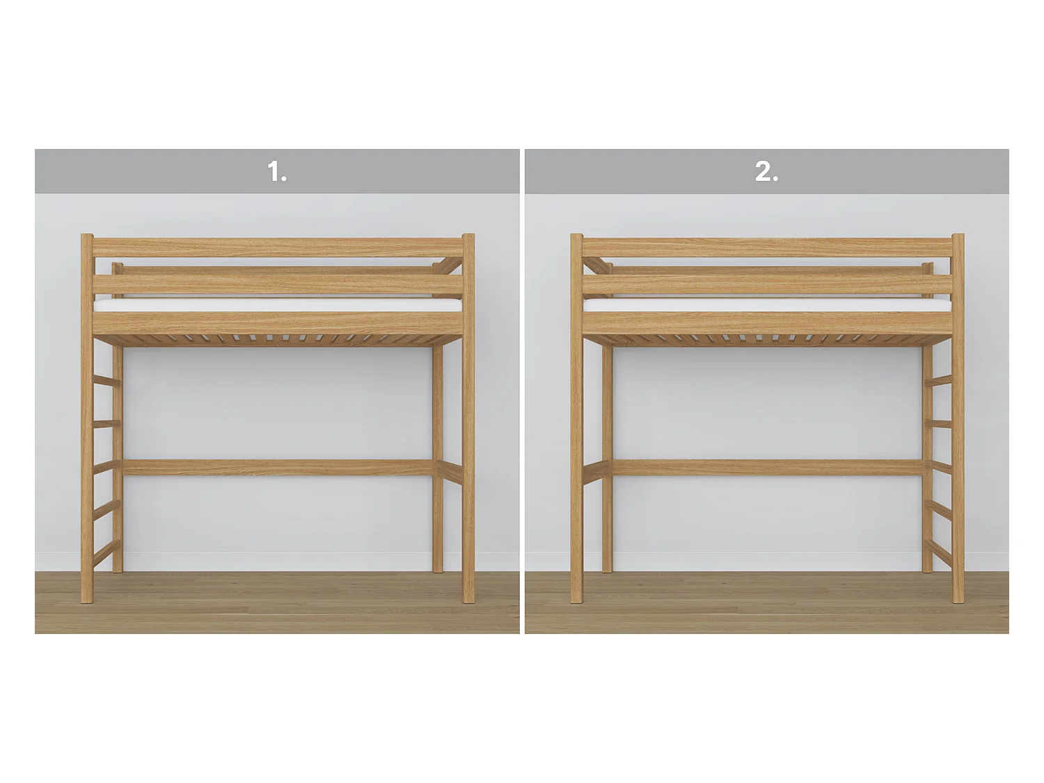 HOCHBETT N01 Eiche Natur 80x180