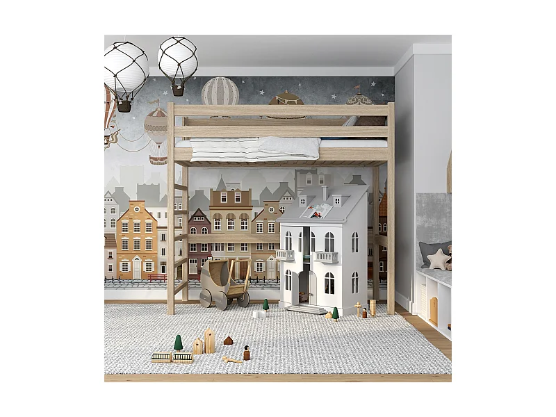 HOCHBETT N01 Sonoma Eiche 100x200