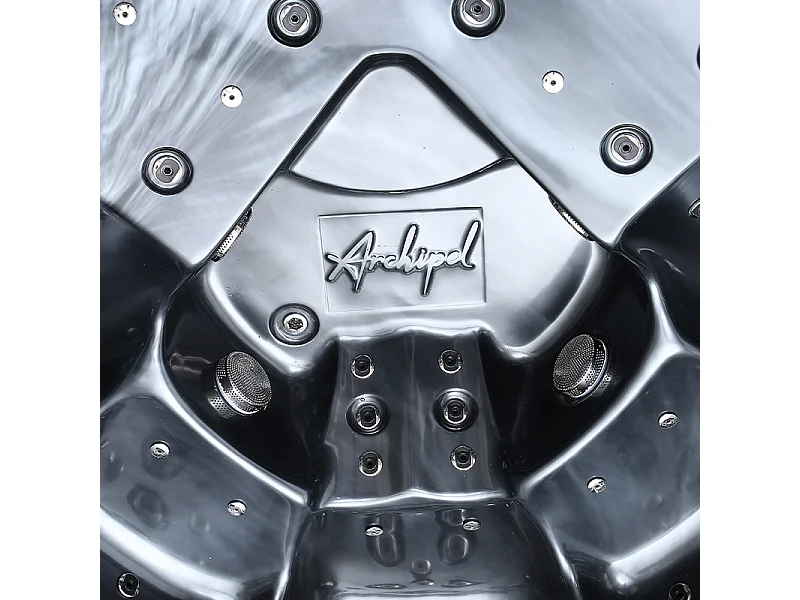 Spa 5 places Archipel® GT5 PRO MAX BLACK LED - Spa Thérapeutique Balboa® 215 x 215 cm