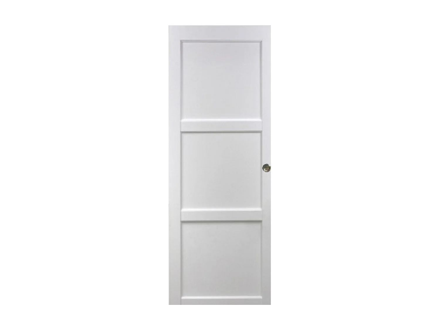 Porte Coulissante Korya Blanc 3 Panneaux H204 X L83 Et Coquilles Gd Menuiseries