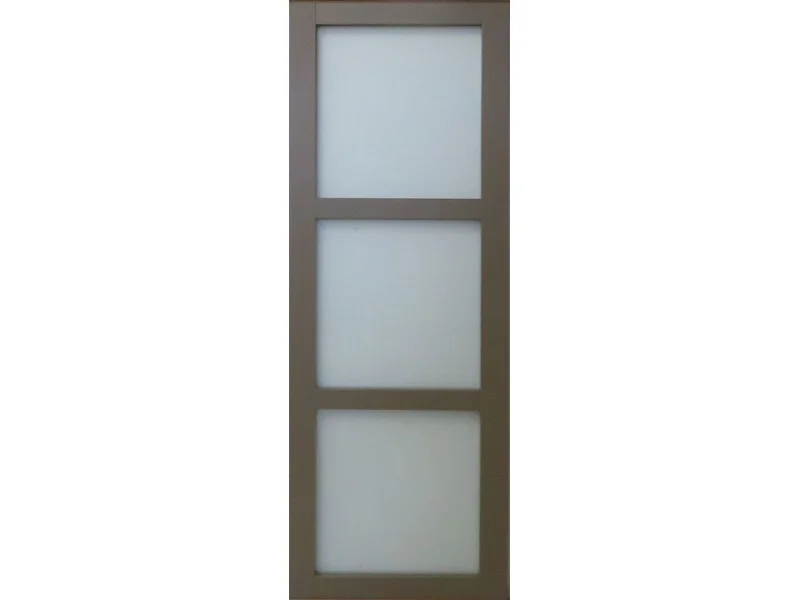 Porte Coulissante Marron Ral7006 Vitee H204 X L73 Gd Menuiseries