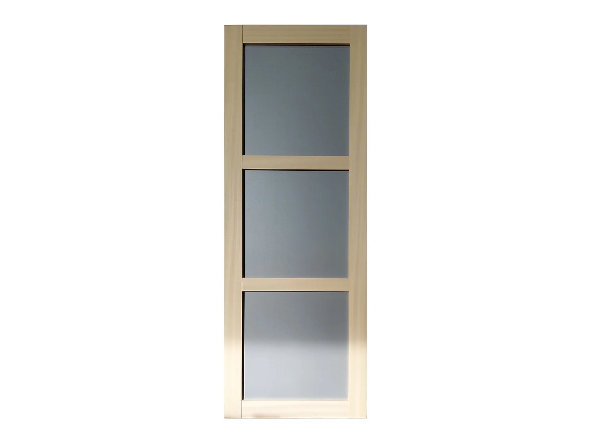 Porte Coulissante Ayous 3 Panneaux Gris Ral 7035 H204 X L83 Gd Menuiseries