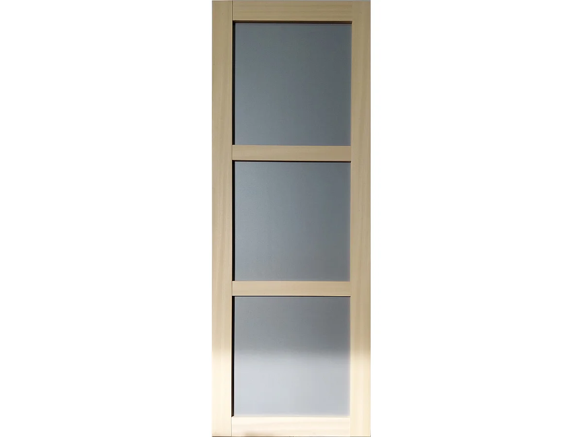 Ayous Schuifdeur 3 Panelen Grijs RAL 7035 H204 x L83