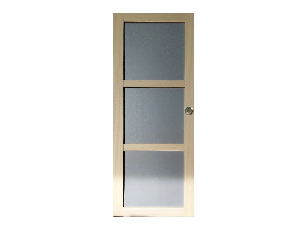 Porte Coulissante Ayous 3 Panneaux Gris Ral 7035 H204 X L73 Et 2 Coquilles Gd Menuiseries