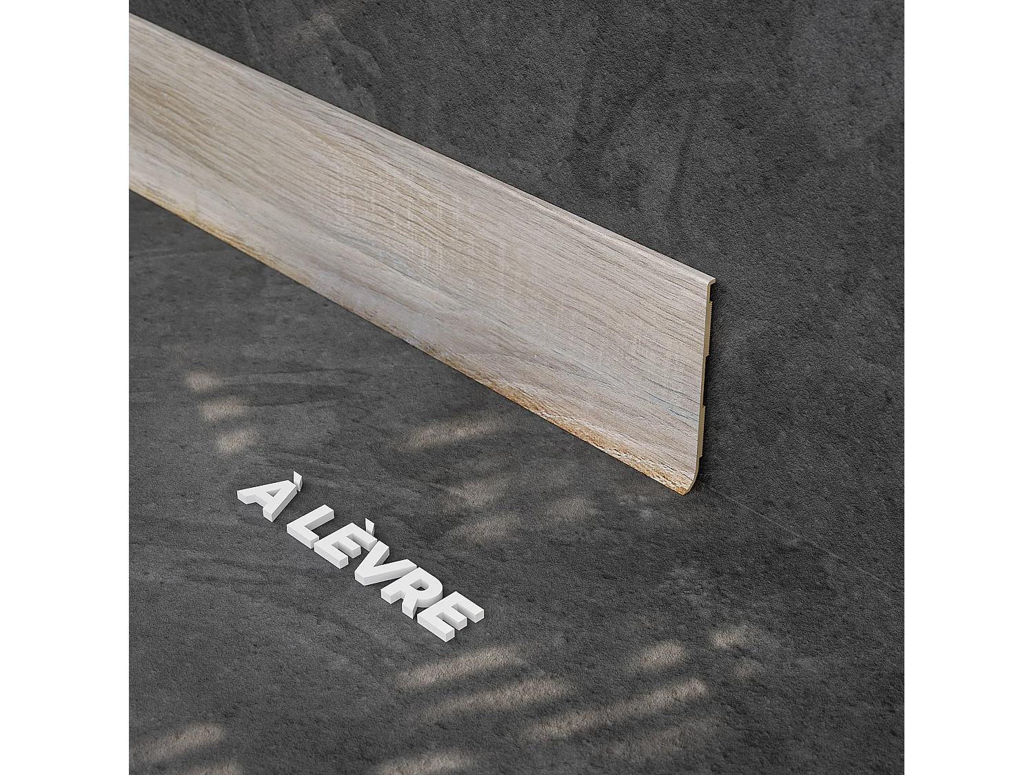 Plinthe à Lèvre PVC - Chêne Naturel - 1 m, À l'unité