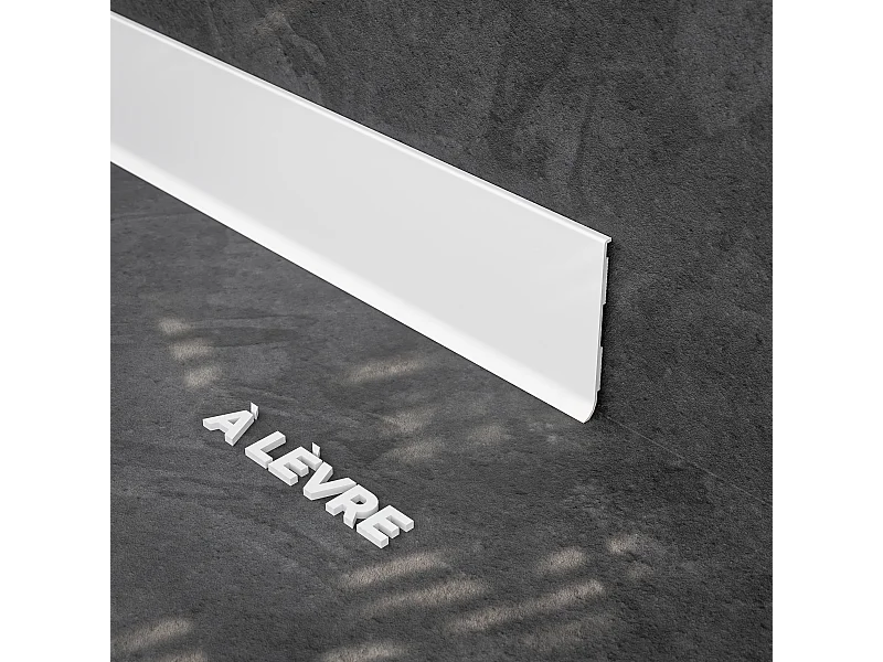 Plinthe à Lèvre PVC - Blanc - 1 m, À l'unité