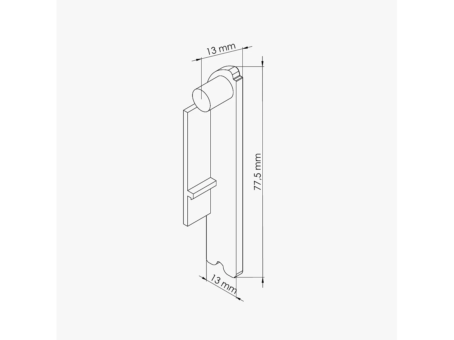 Paire d'Embouts Plinthe Passe-Câble PVC 80 mm - Blanc