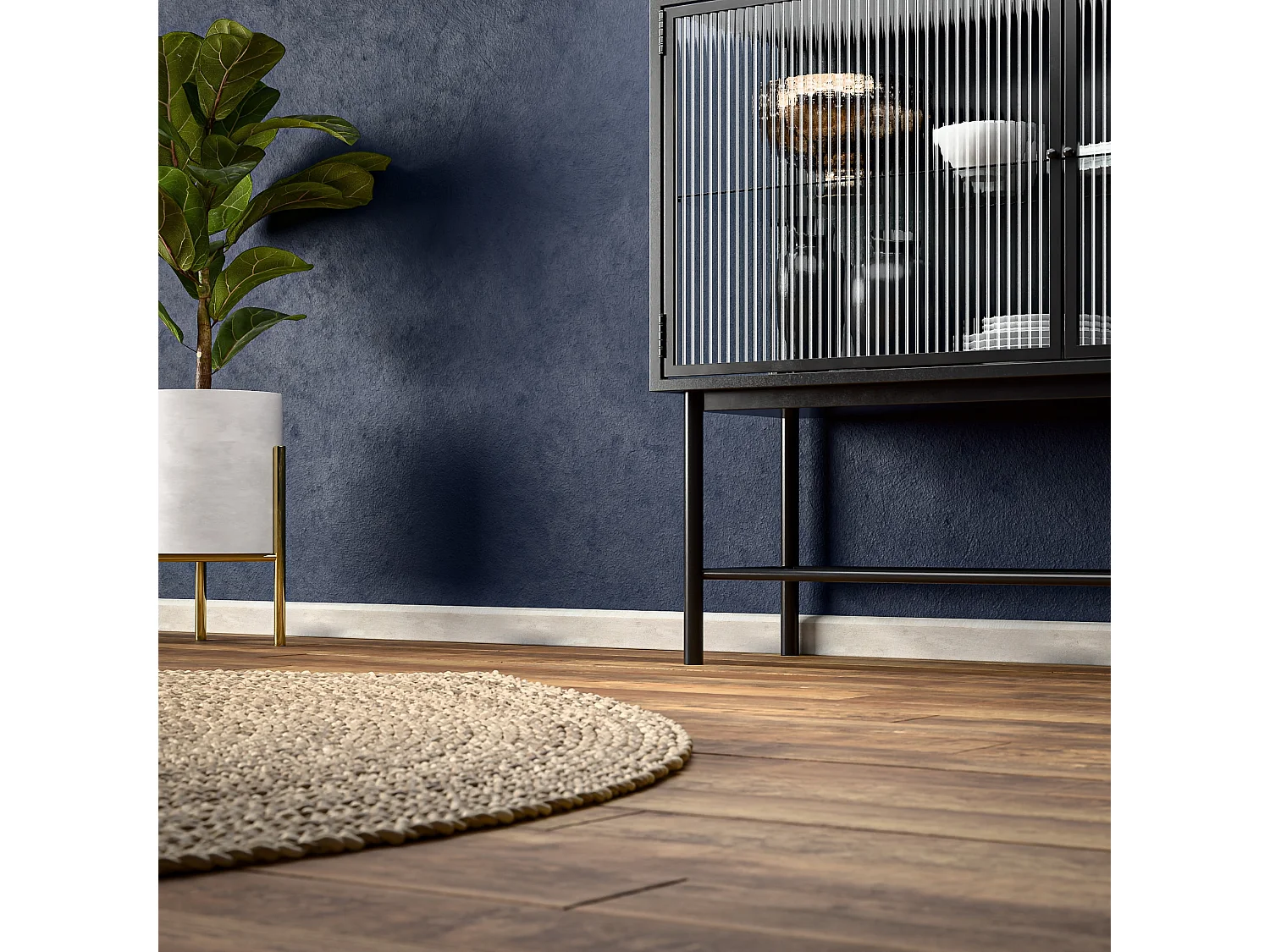 Plinthe Passe-Câble PVC 50 mm - Planche Blanchie - 1 m, À l'unité