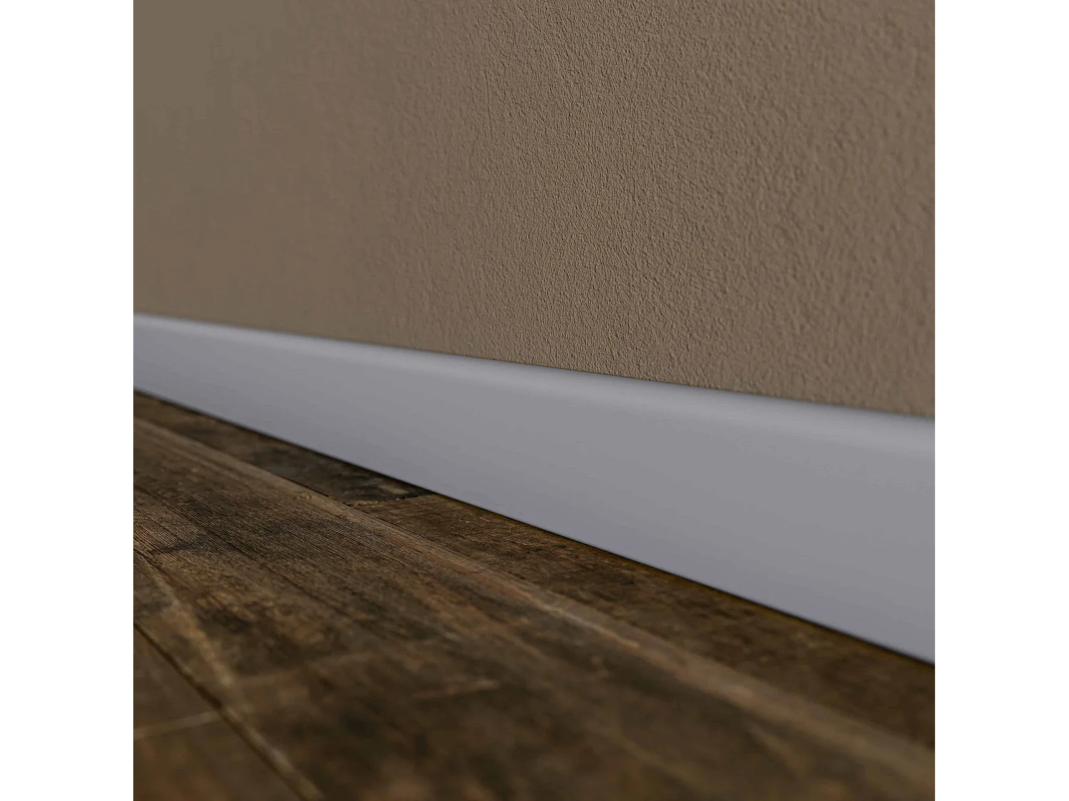 Plinthe Passe-Câble PVC 80 mm - Gris - 1 m, À l'unité