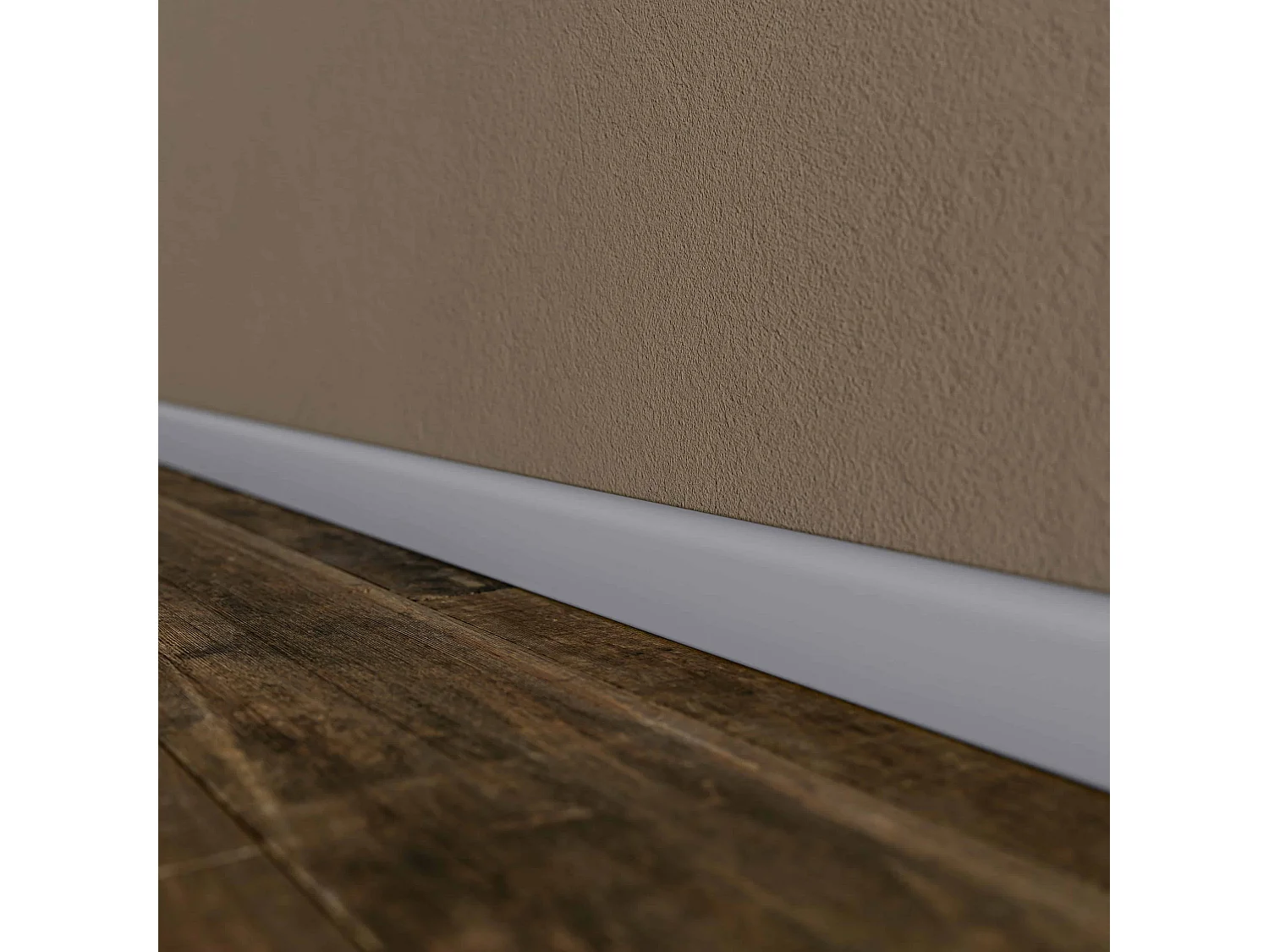 Plinthe Passe-Câble PVC 50 mm - Gris - 1 m