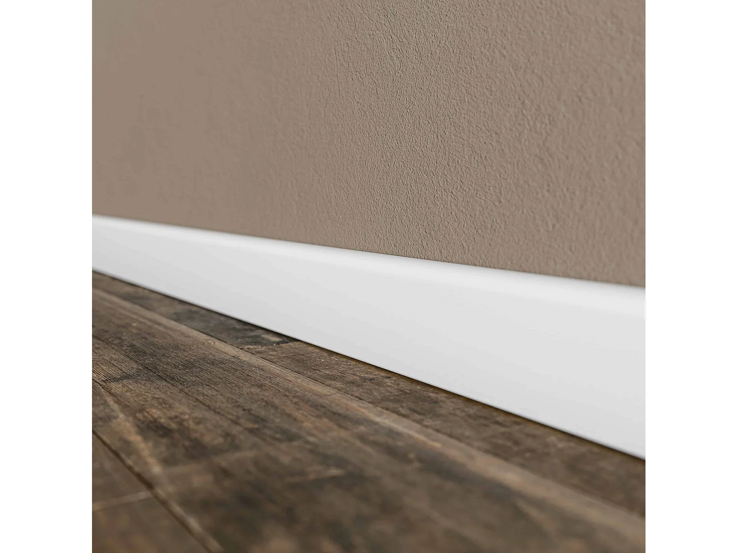 Plinthe Passe-Câble PVC 80 mm - Blanc - 1 m, À l'unité