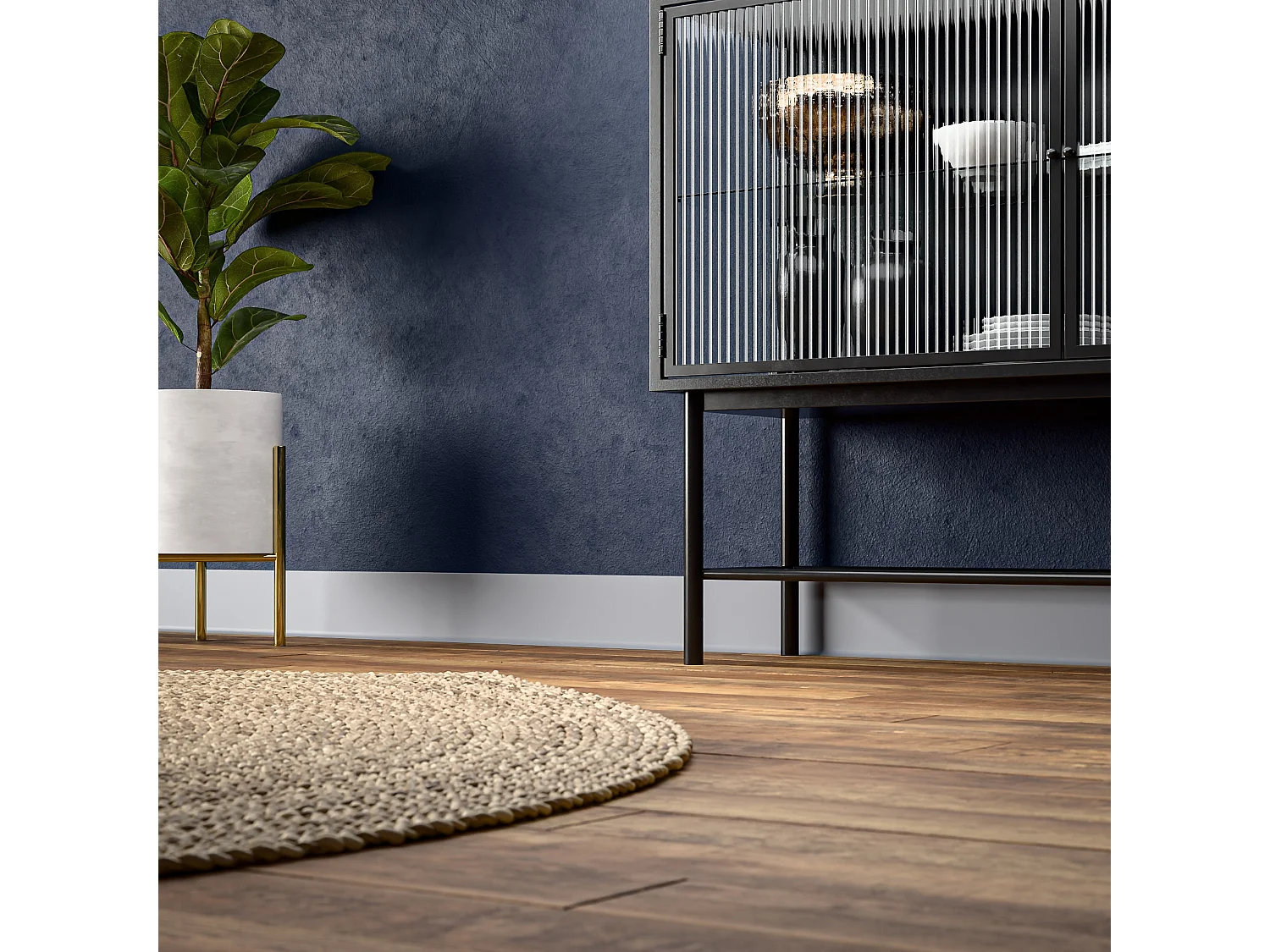 Plinthe à Lèvre PVC - Gris - 1 m, À l'unité