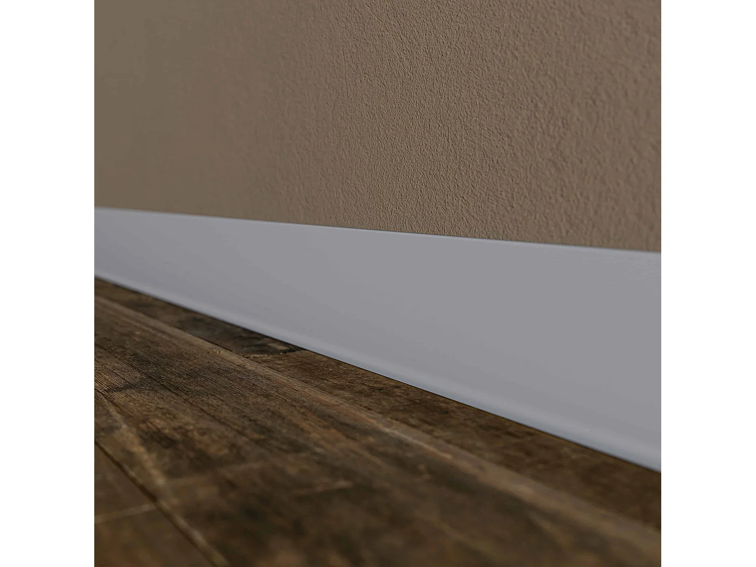 Plinthe à Lèvre PVC - Gris - 1 m, À l'unité