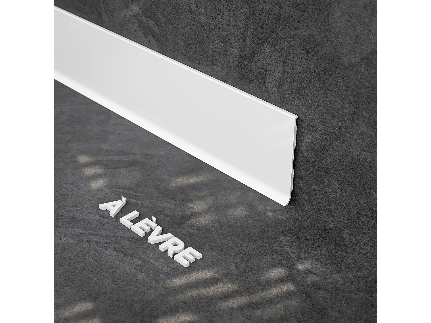 Plinthe à Lèvre PVC - Blanc - 1 m, Lot de 10