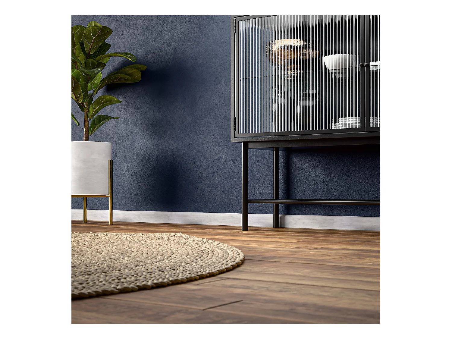 Plinthe Passe-Câble PVC 50 mm - Frêne Blanc - 2.60 m, À l'unité