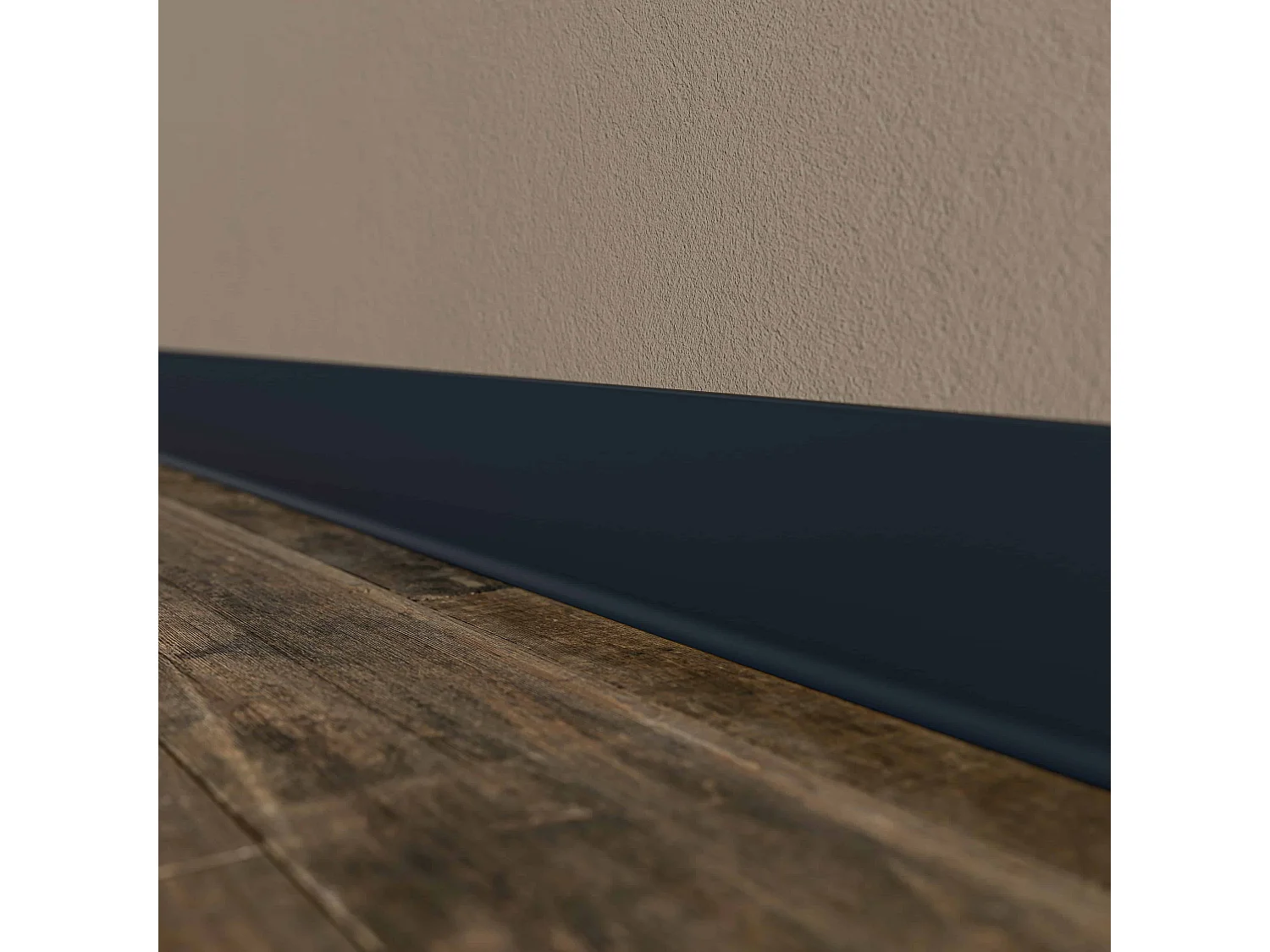 Plinthe à Lèvre PVC - Anthracite - 1 m, Lot de 5