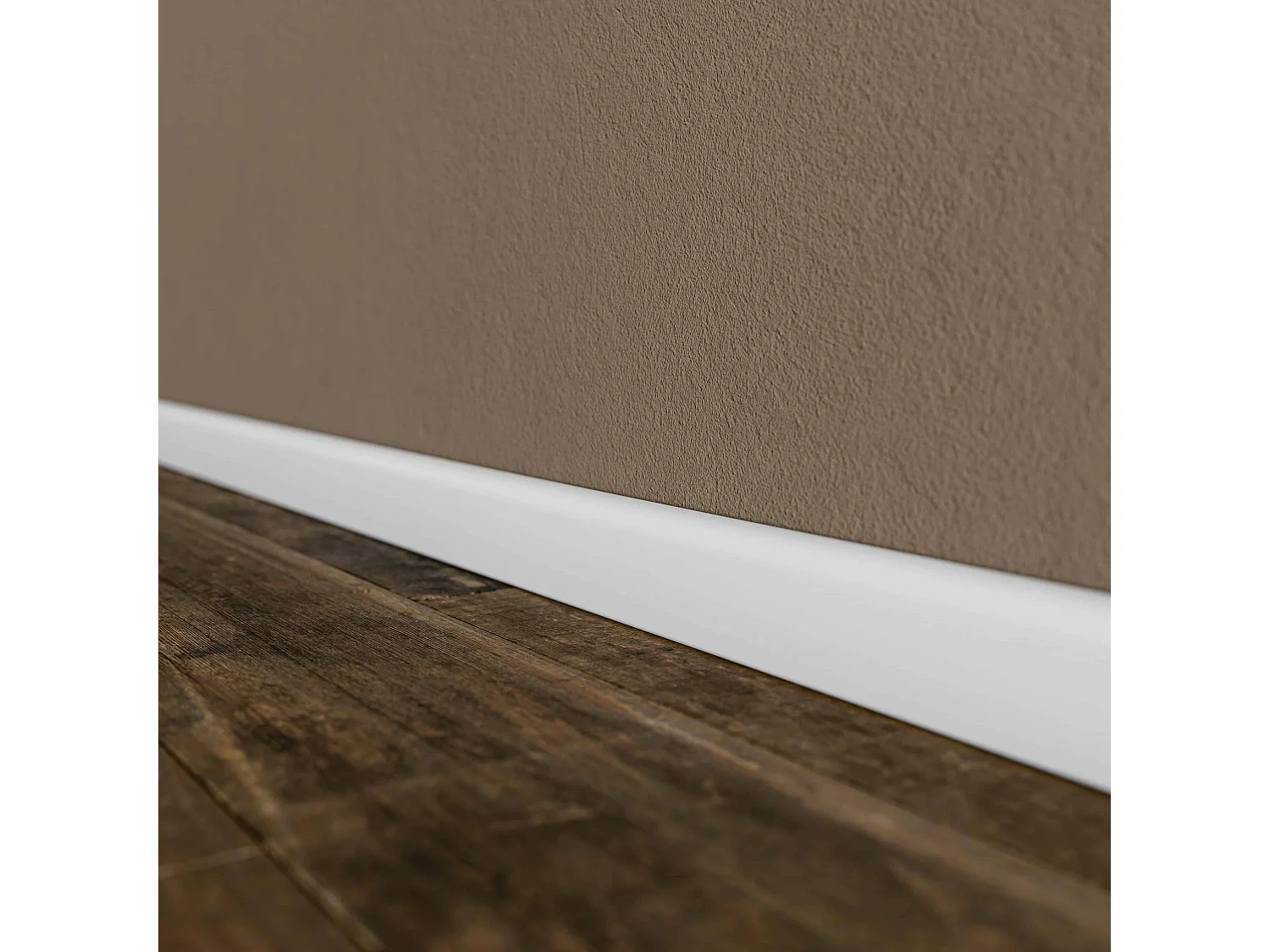 Plinthe Passe-Câble PVC 50 mm - Blanc - 1 m, Lot de 5