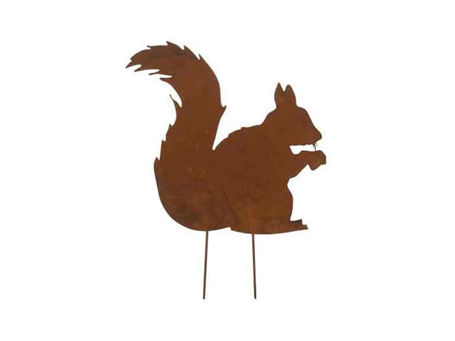 Décoration de Jardin "Écureuil" 38cm Marron Rouille