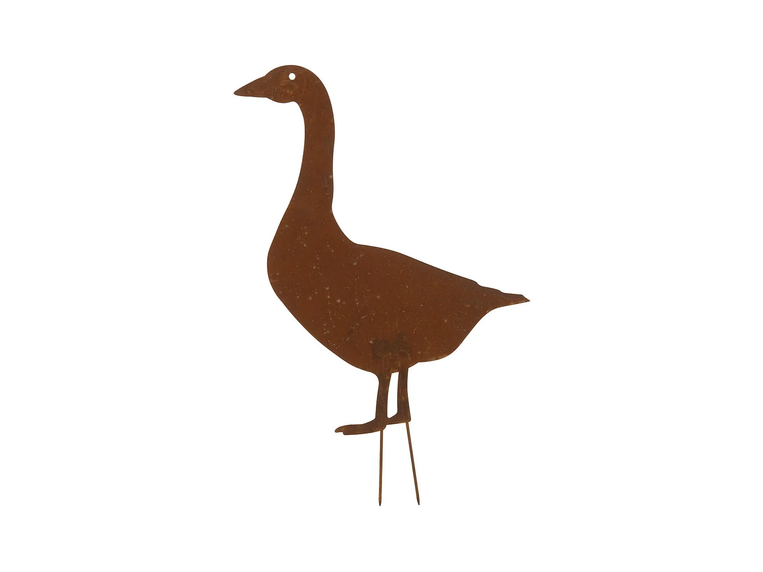 Décoration de Jardin "Canard" 60cm Marron Rouille