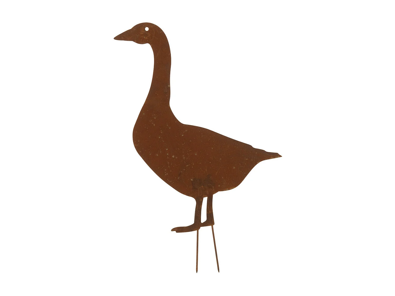 Décoration de Jardin "Canard" 60cm Marron Rouille