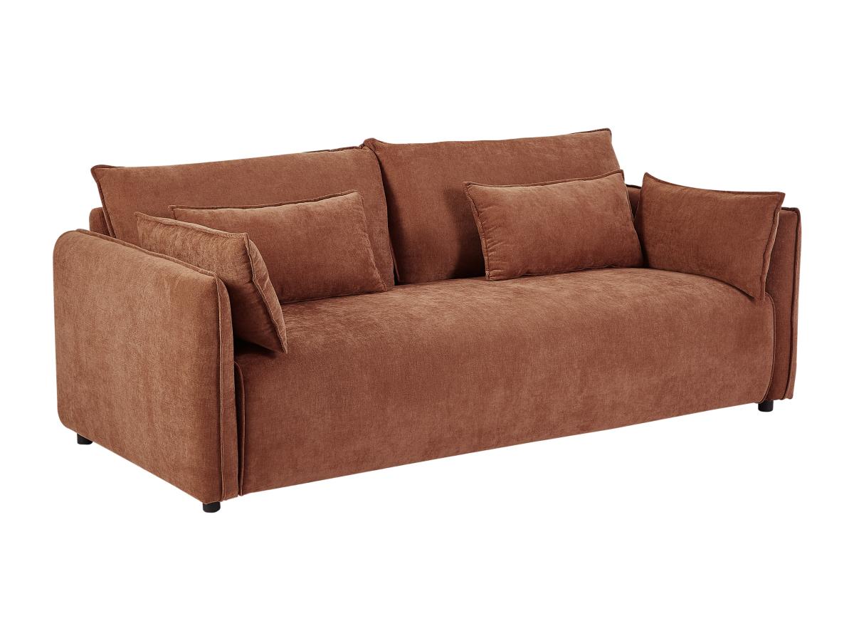 Sofa 3-Sitzer - Stoff - Terracotta - BALAVO günstig online kaufen