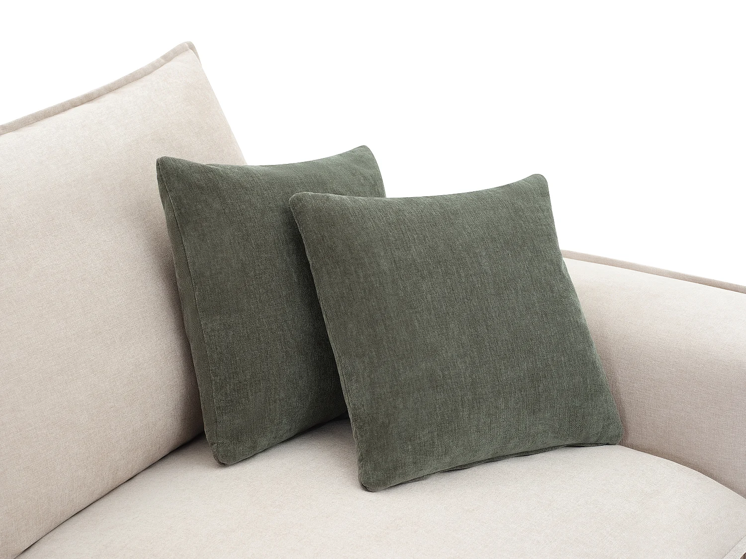 Kanapa 3-osobowa z beżową tapicerką - PORALO